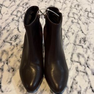 Anne Klein  Brown Ankle Booties Size 10M.